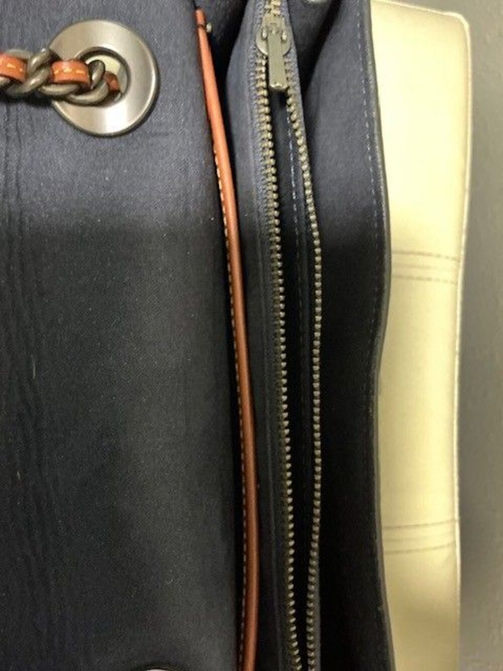 Coach Parker Tea Rose Signature Colorblock Shoulder bag &Wallet Blue Black Gold - Picture 10 of 11